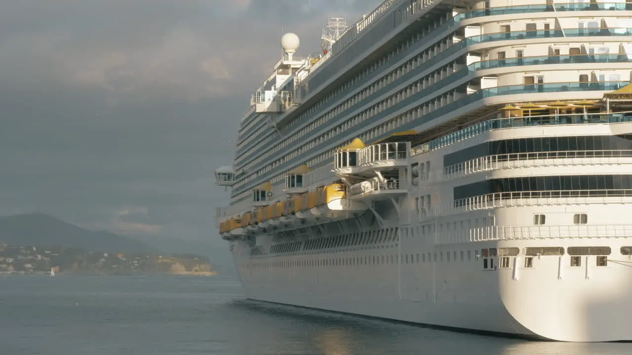 Cruise ship at anchor