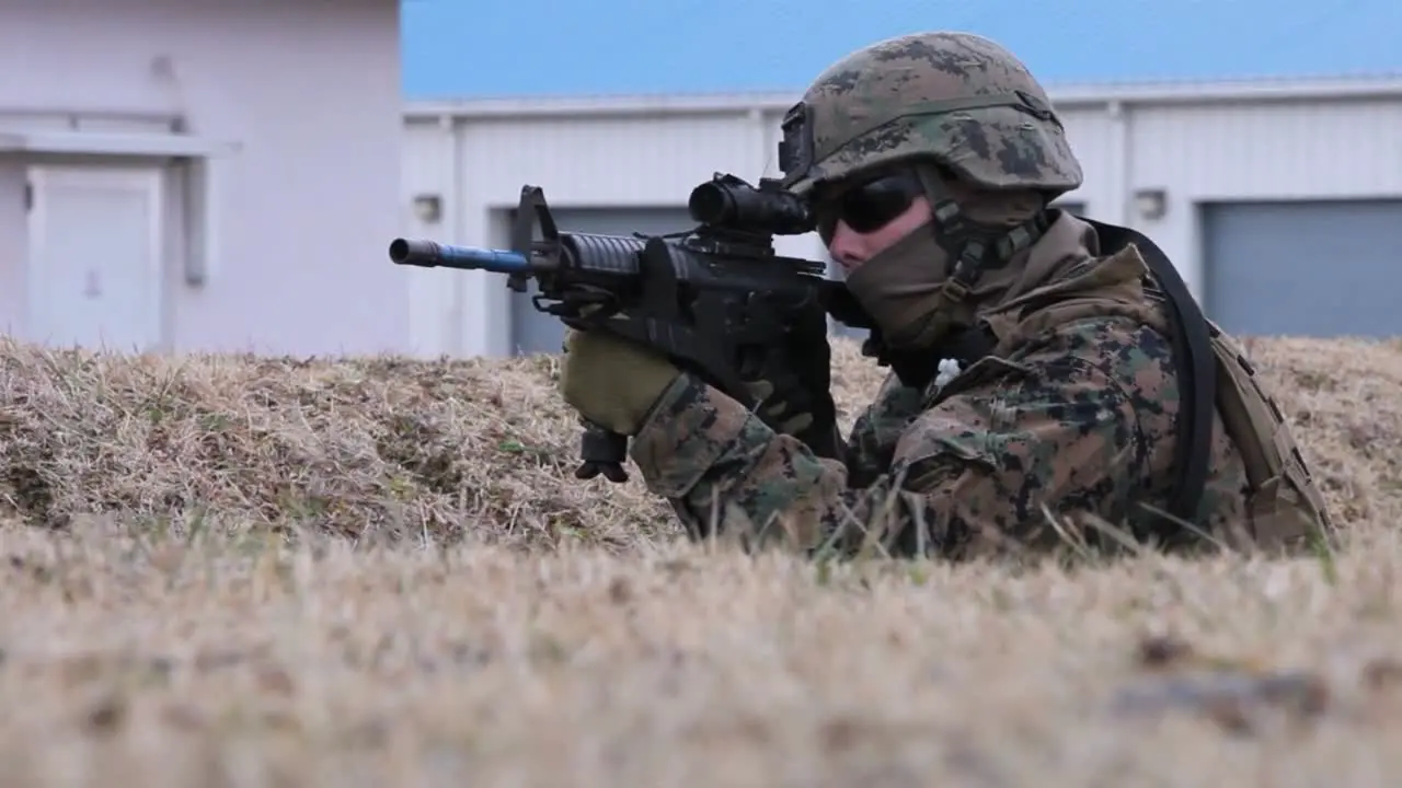 Marines Conduct A Simulated Raid Of A Building 1