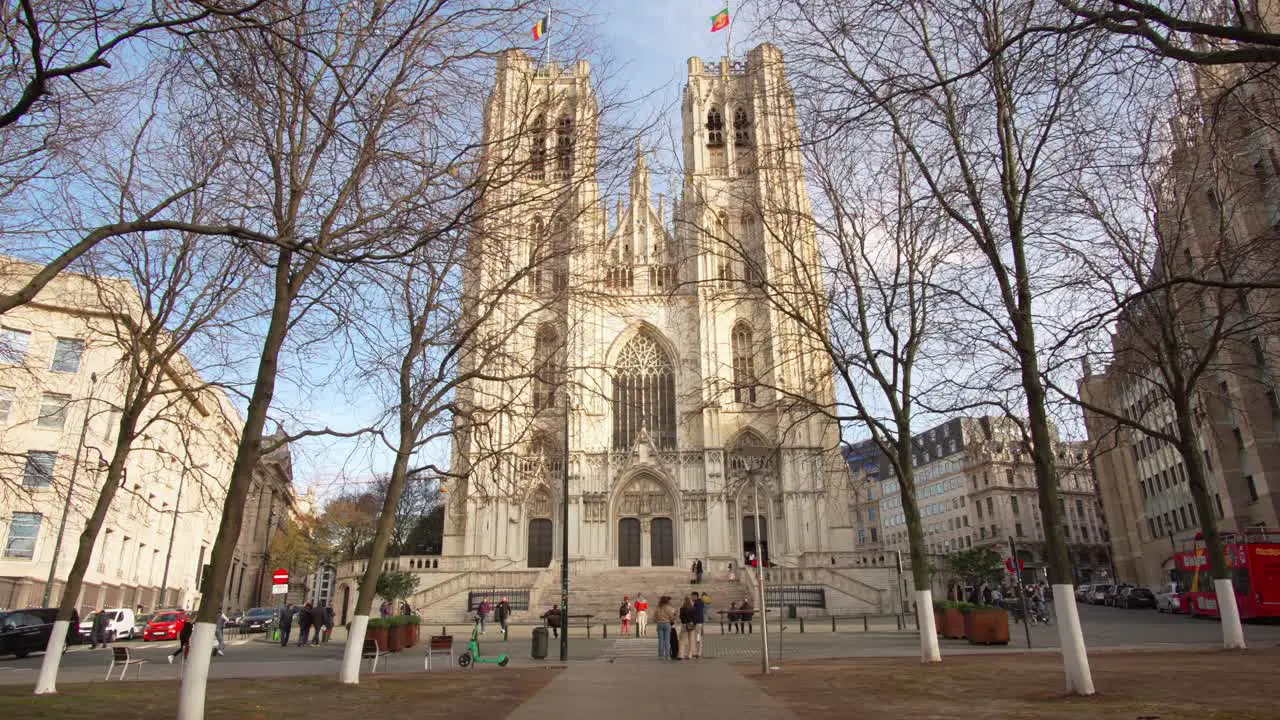 Roman Catholic Cathedral church in brussels