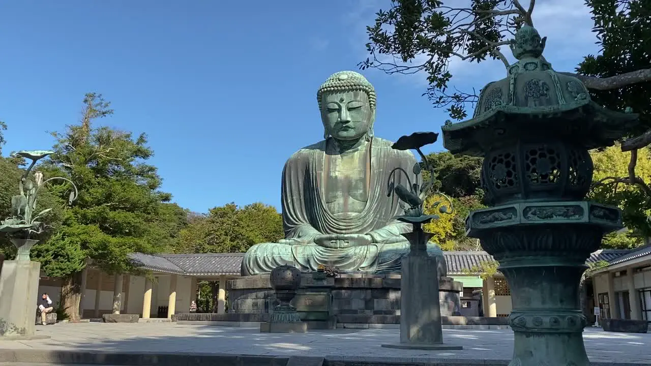 Still shot of Great Buddha at Kotokuin Temple in Kamakura Japan