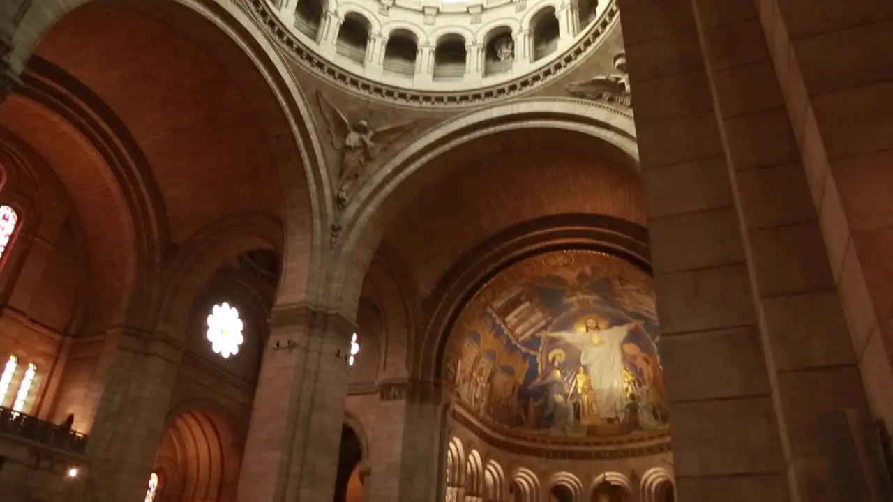 Inside the Basilica of Sacré-Coeur de Montmartre in Paris France