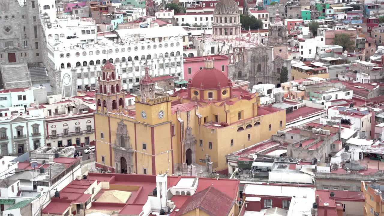 Beautiful Guanajuato downtown and church