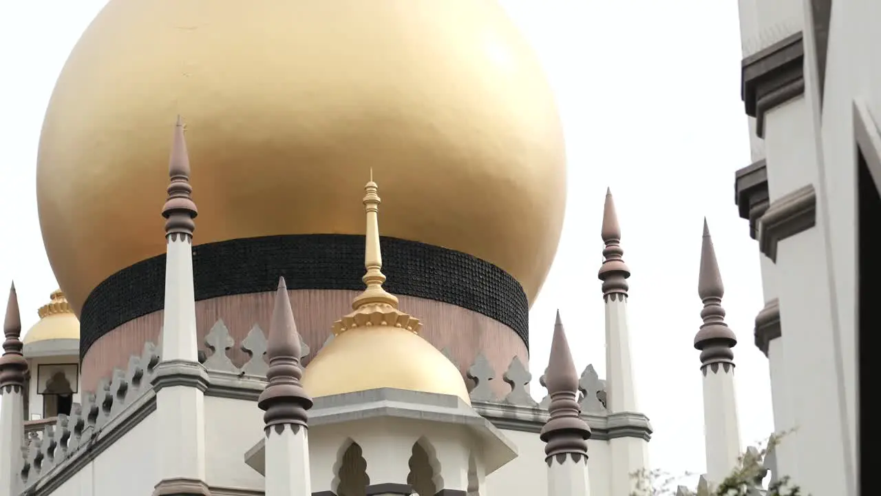 Detail shot of masjid sultan in singapore 