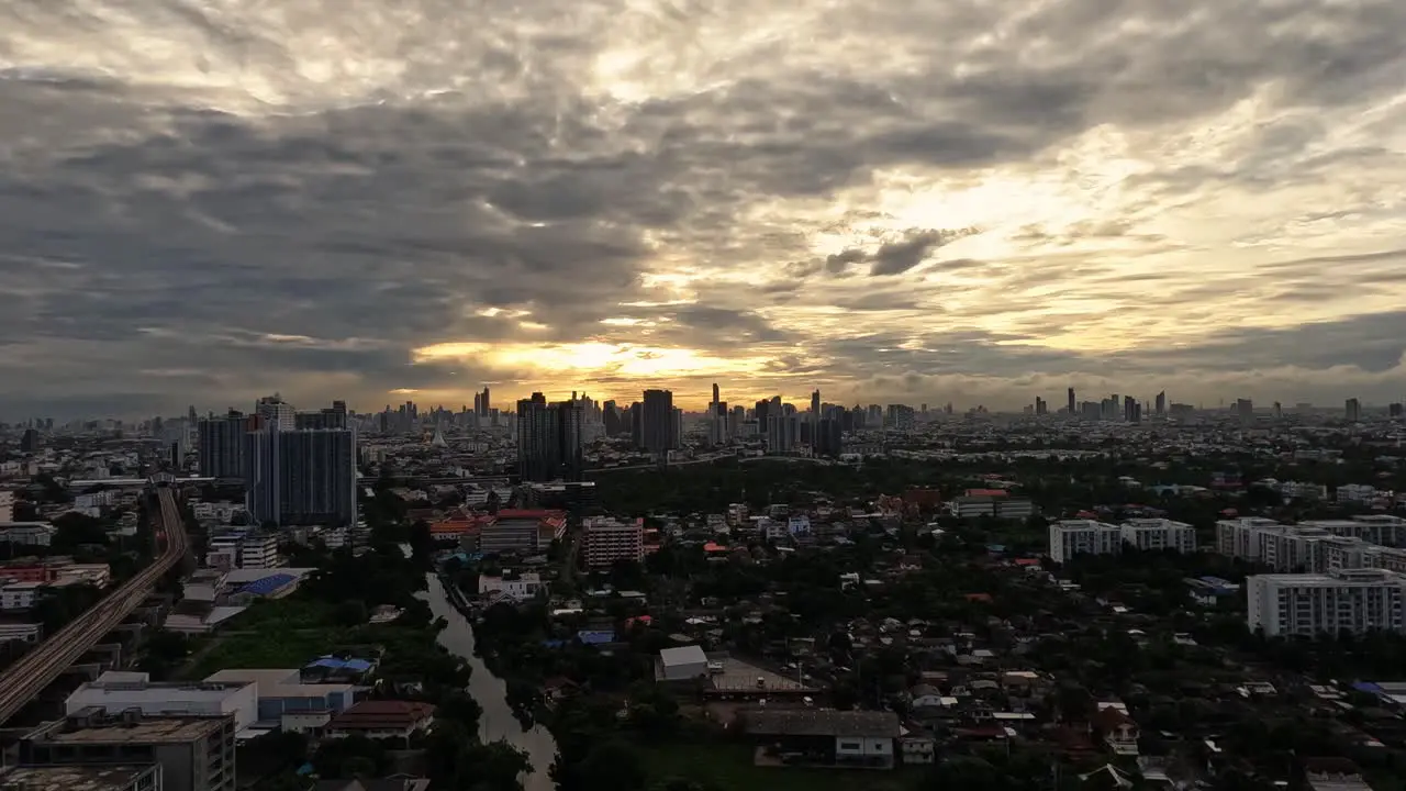 Good Morning Bangkok Cityscape Time lapse Video Over The Capital City Of Thailand