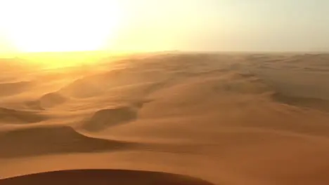 Last rays of light over the Namibian Desert