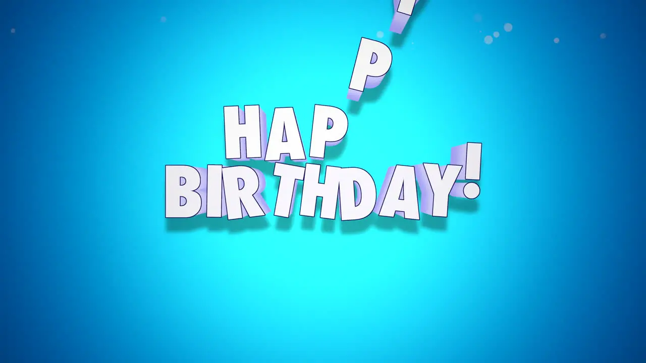 Animated Happy Birthday Text