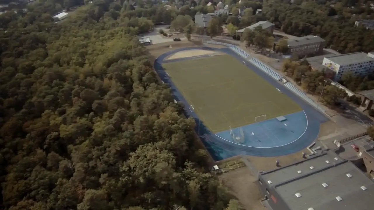 Tartan track from above