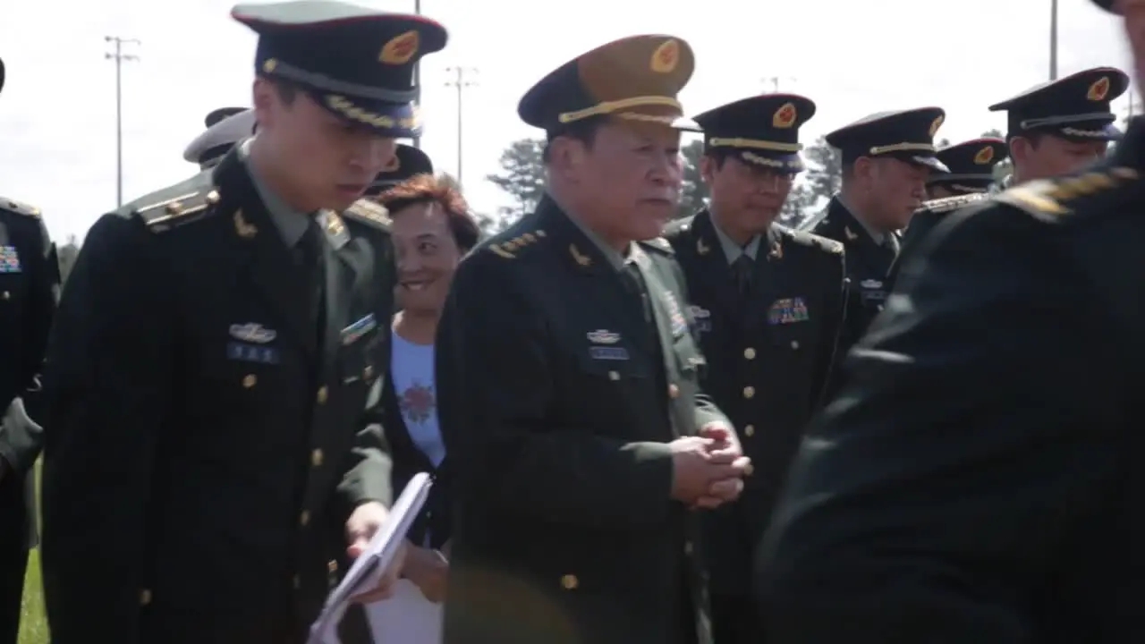 Chinese Officials Inspect Us Military Equipment Led By Minister Of Defense Liang Guanglie Visits Camp Lejeune Nc