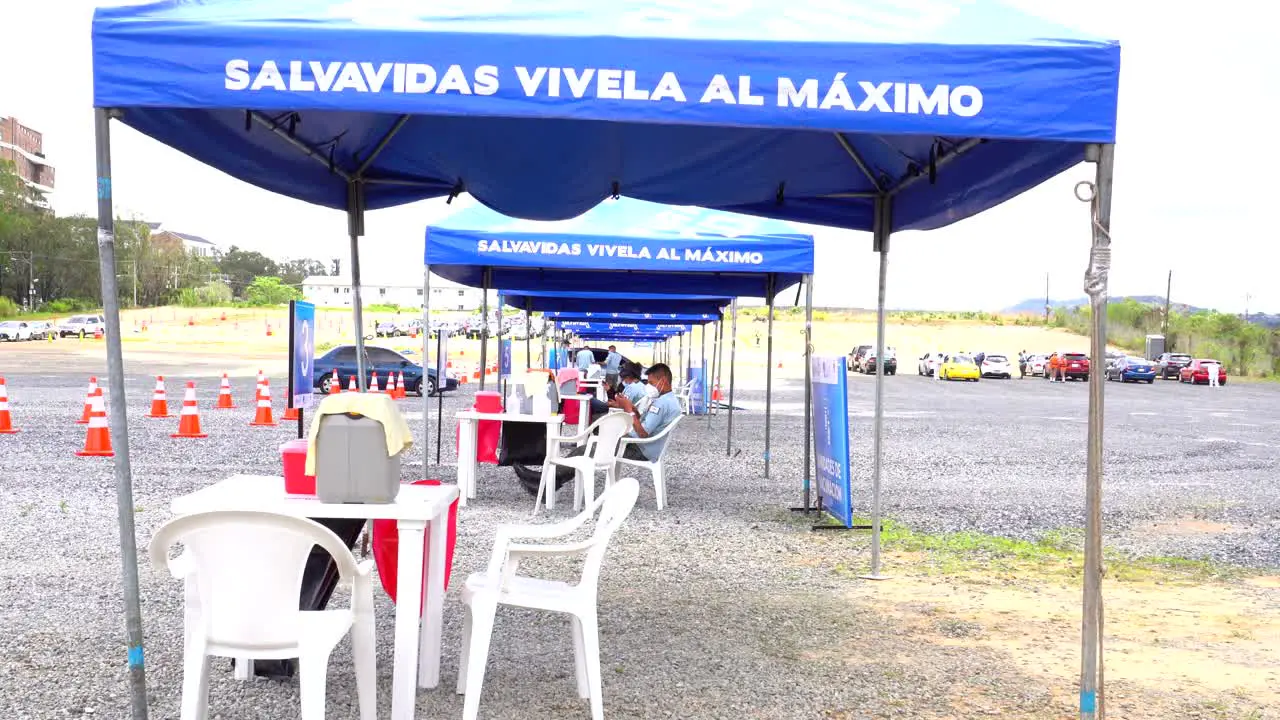 Vaccination in car in latin america