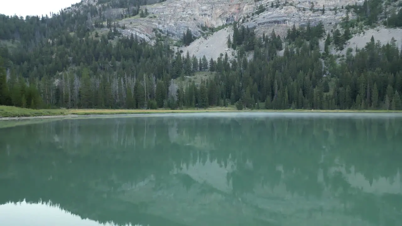 Transparent Water With Reflections On Green River Lakes In Wyoming