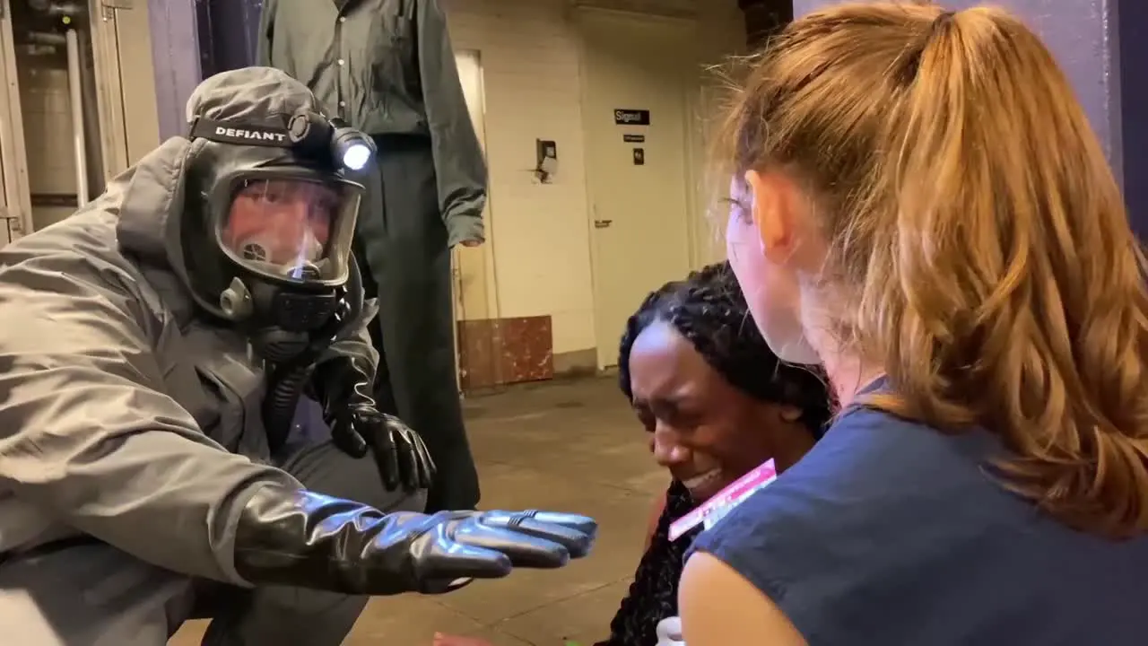 413 Chemical Company (Decontamination) Soldiers Train To Help Civilian Authorities During Disaster Response New York City