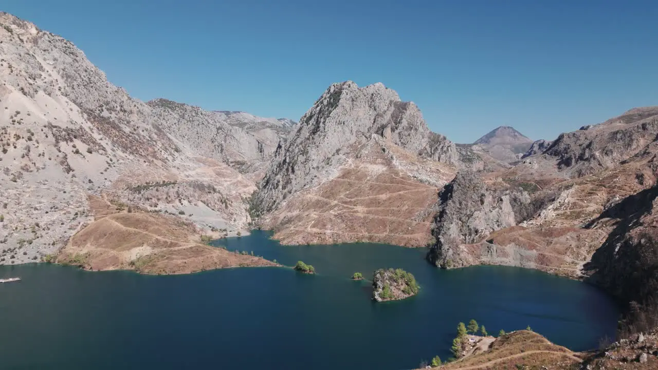 Rocky Ridge Of Taurus Mountain In Green Canyon Reservoir Antalya Province Turkey