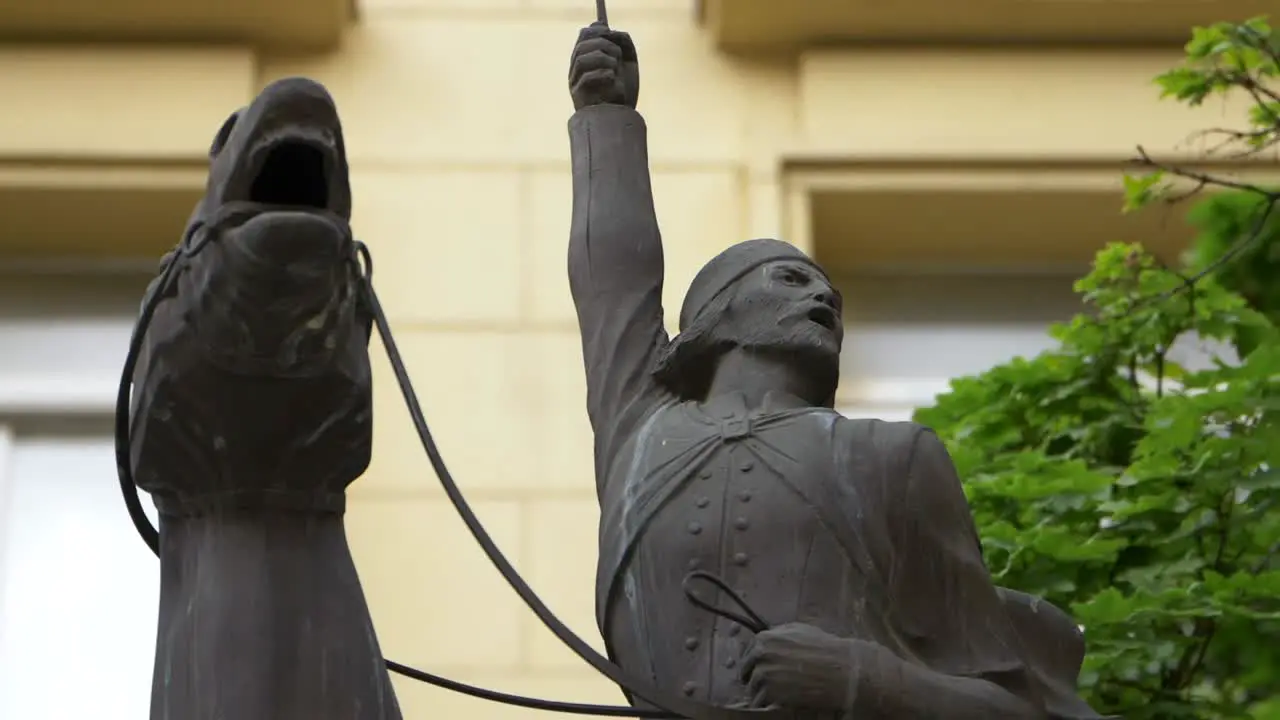 Monument of Giuseppe Garibaldi riding a horse