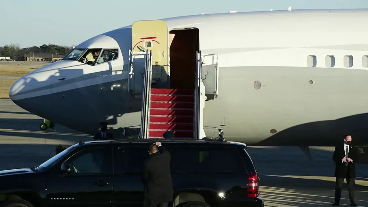 President Elect Joe Biden And His Family Arrive By Plane At Joint Base Andrews Md Prior To The Inauguration