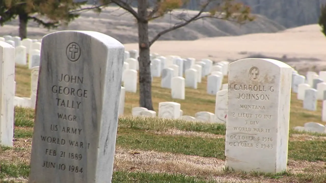 A Look At White Marble Headstones At Arlington National Cemetery