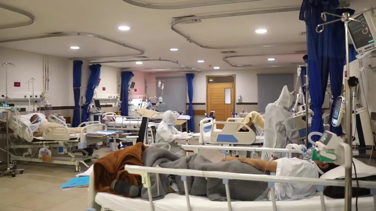 View Inside Covid ICU In Karachi Hospital