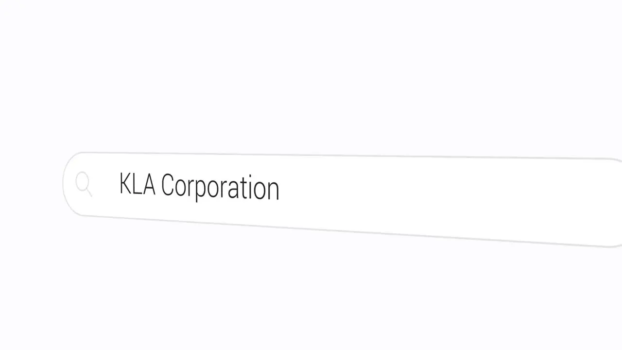 Typing KLA Corporation on the Search Engine