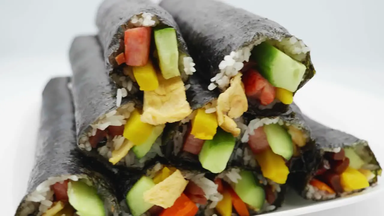 gimbap kimbap Korean rice dish