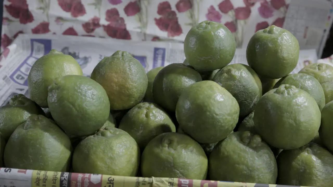 fresh oranges at fruit store for sale at evening