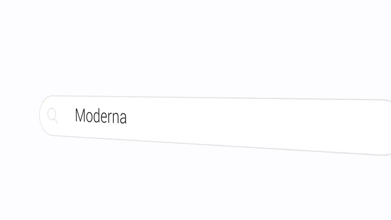 Searching Moderna on the Search Engine