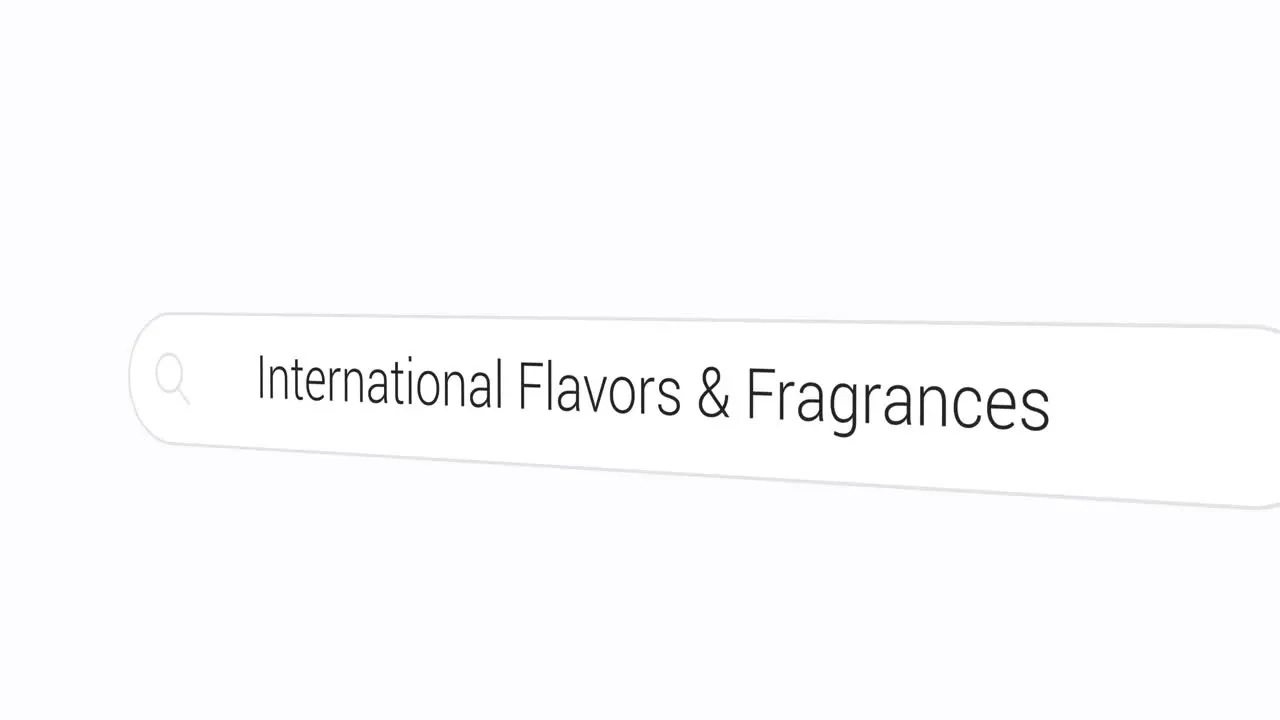 Typing International Flavors and Fragrances on the Search Engine