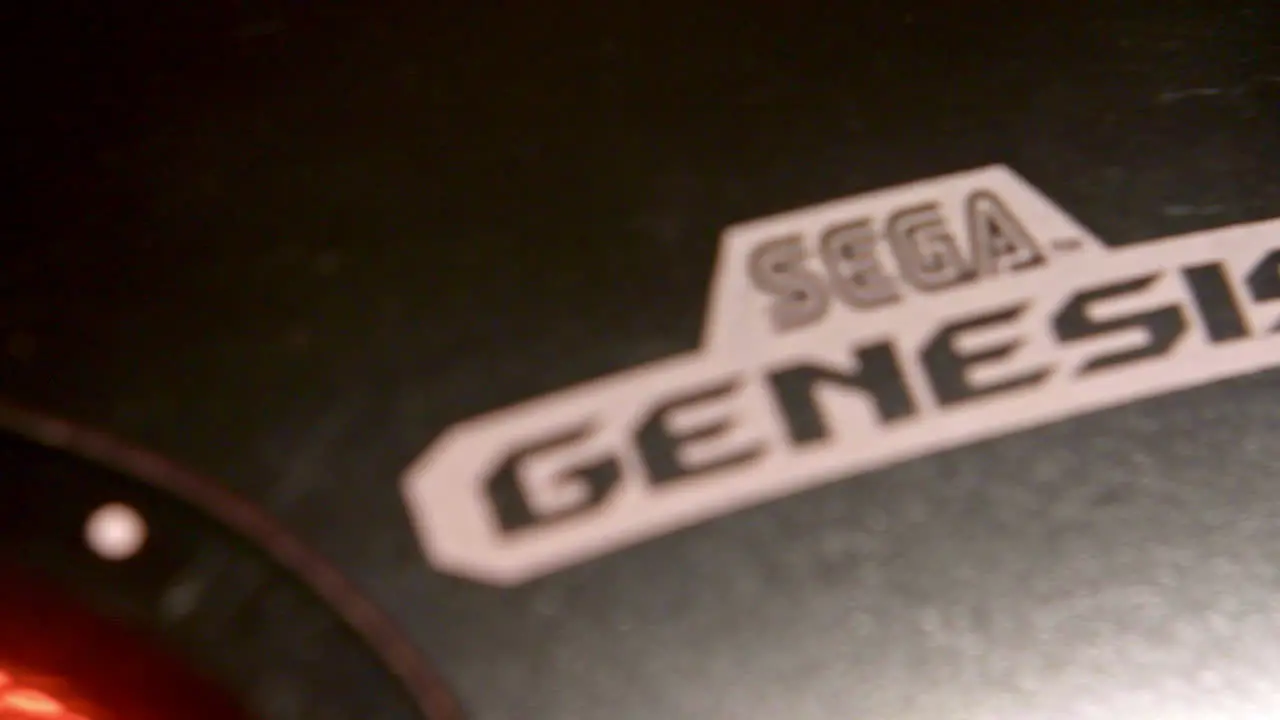 Vintage Sega Genesis Controller in Red Light SLIDE LEFT