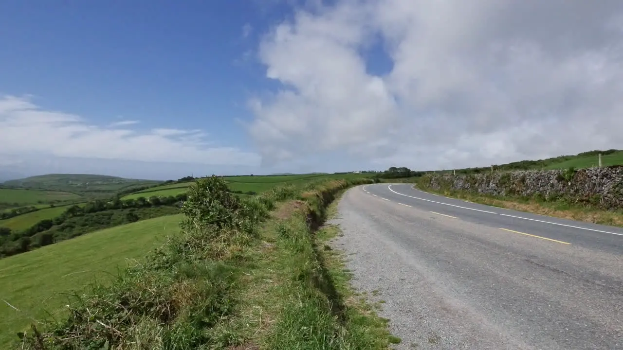 Ireland Dingle Peninsula Highway With Cars