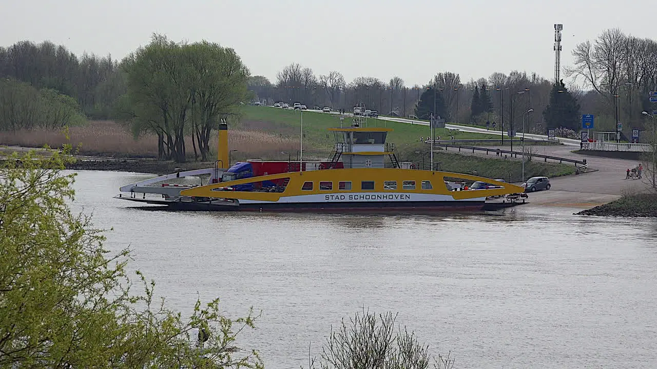 Netherlands Schoonhoven Loading Ferry