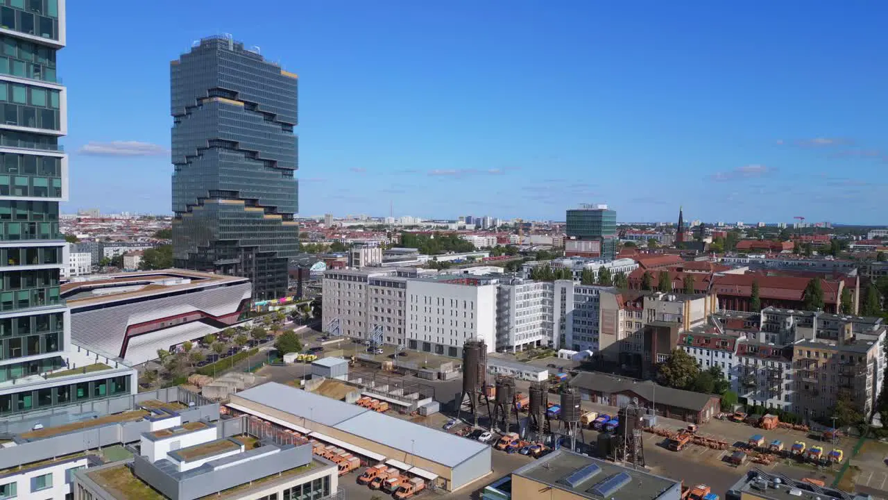 Berlin summer city Skyscraper office building