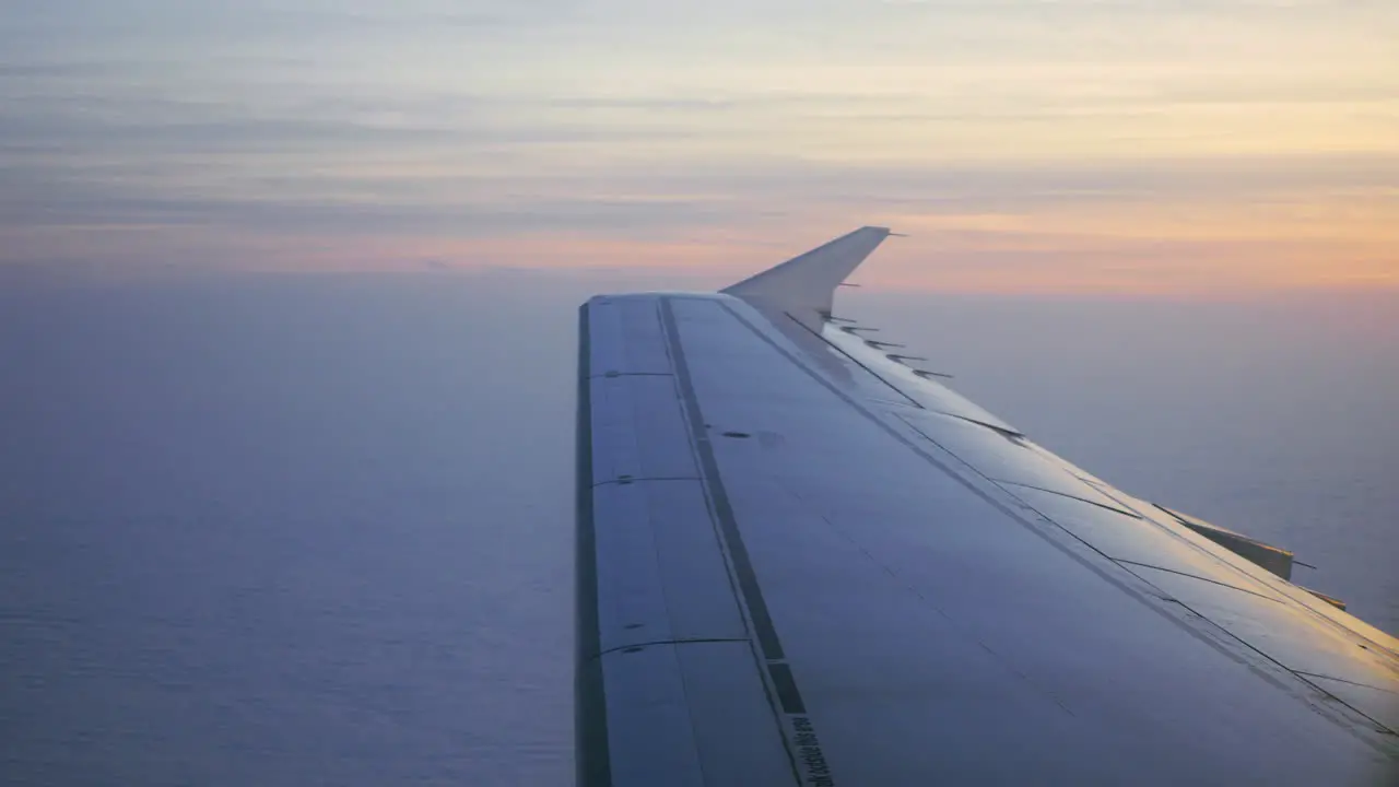 Looking at plane wing through illuminator