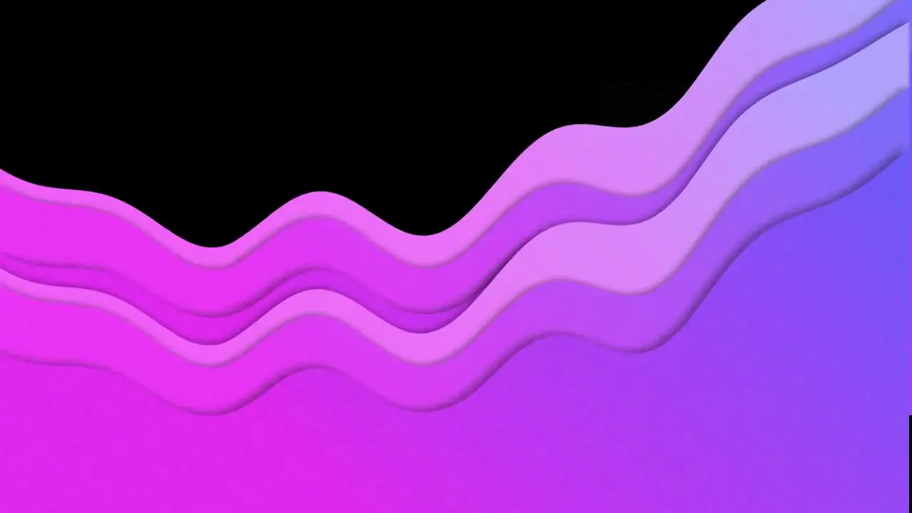 Animation of gradient shape texture effect against black background with copy space