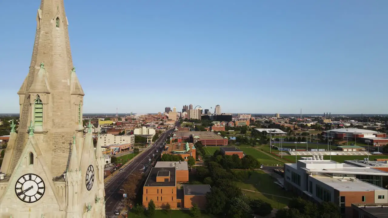 Clock Tower Reveal of American City of St