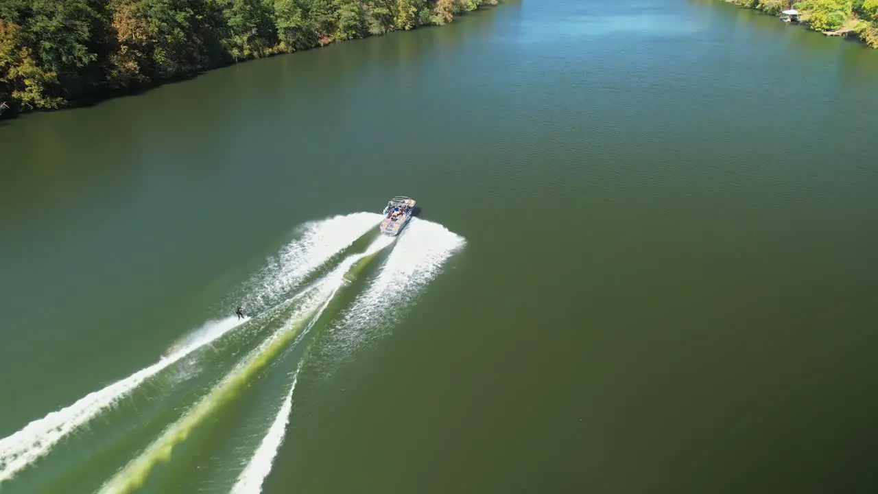 Water Ski-ers travelling on the Coosa River