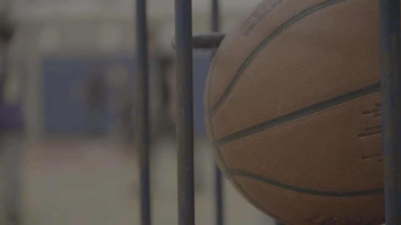 Gym class basketball at high school