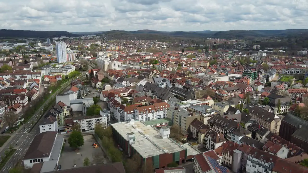 East side and old city of Kaiserslautern Germany