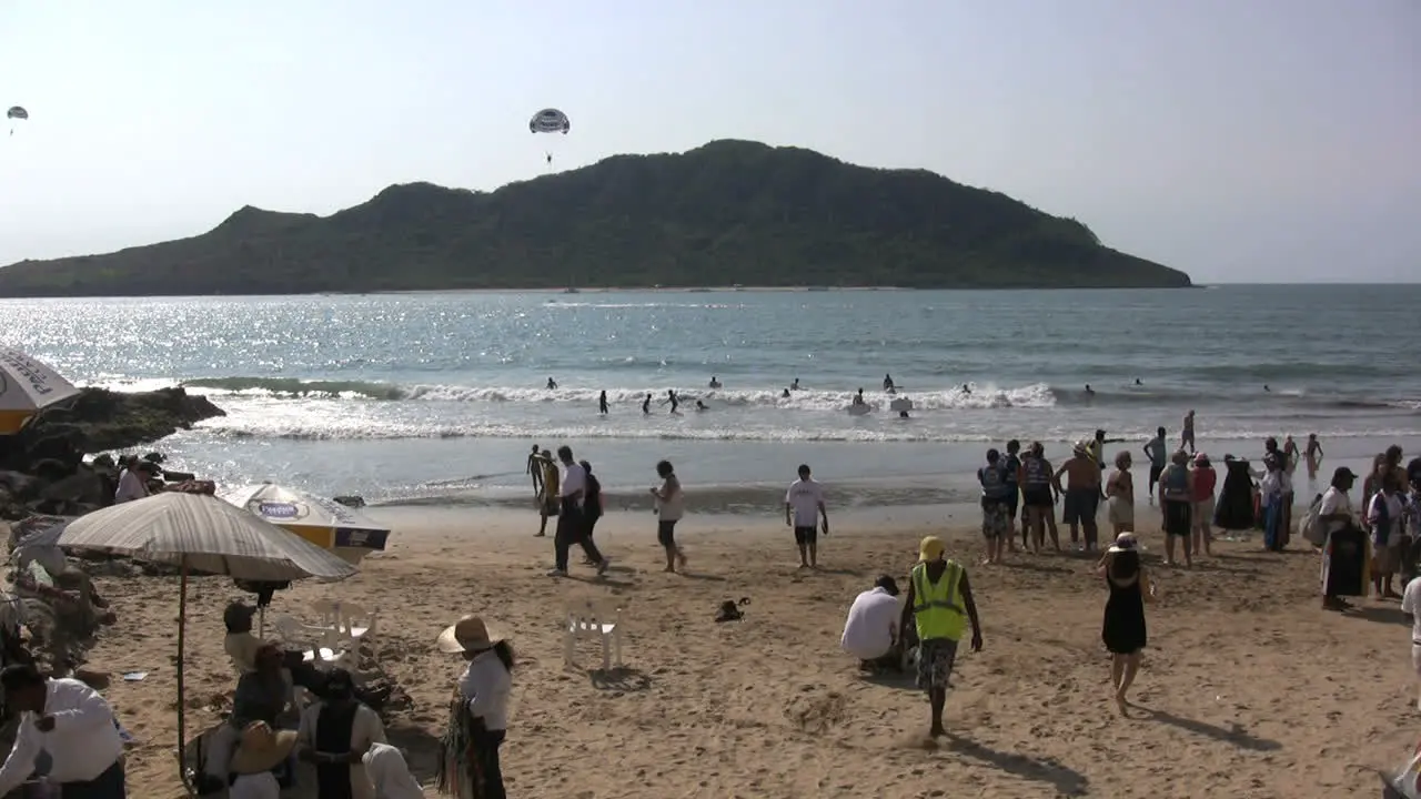 Mexico Beach scene at Mazatlan