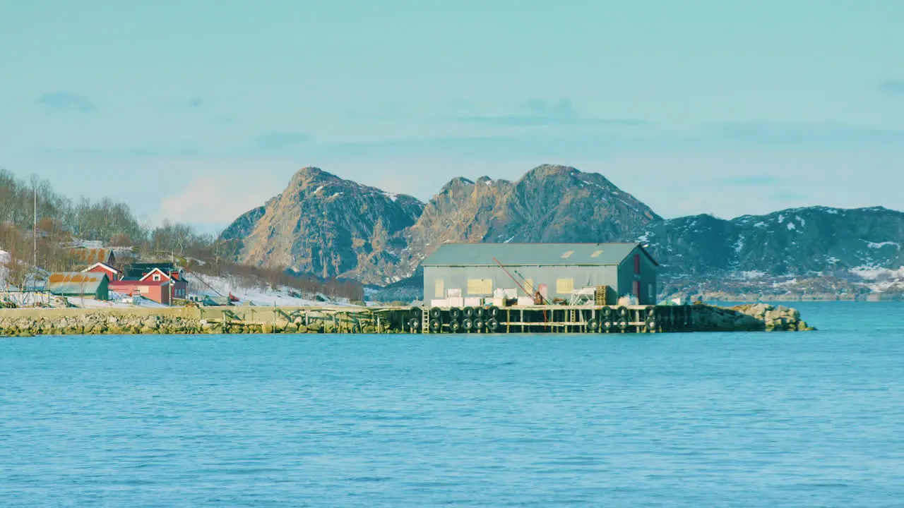 An industrial building near Tromvik Norway