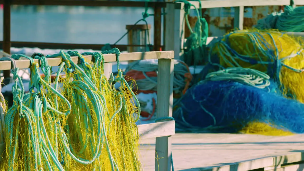 Fishing nets hanging up Fishing nets hanging up