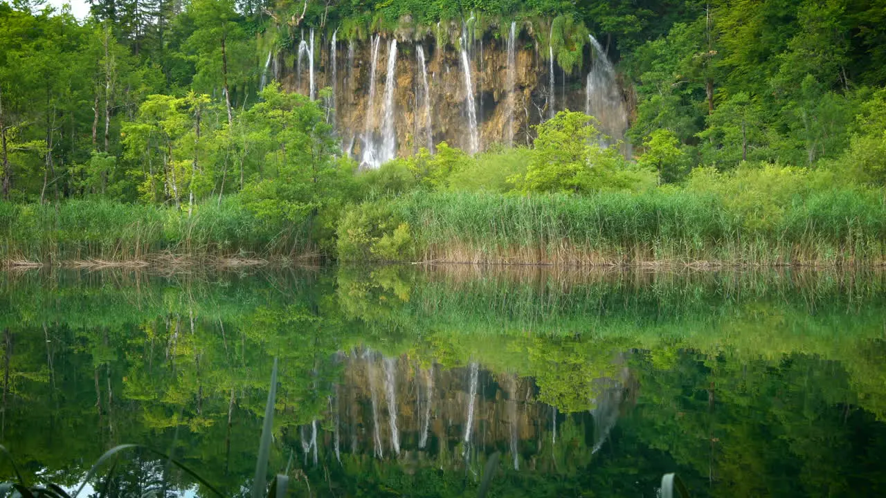 Waterfall in Plitvice Lakes Croatia