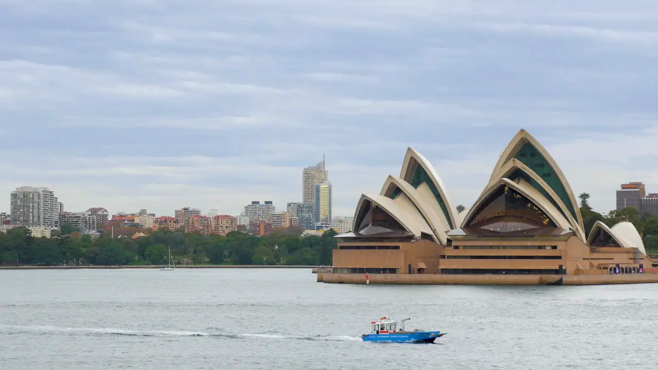 Boat Passing Sydney Opera House