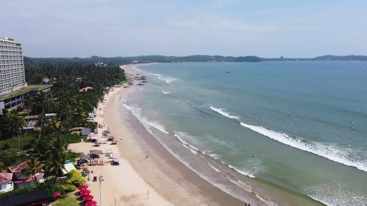 Beach Landscape Stock Video Footage Travel To Marissa Sandy Beach Sri Lanka