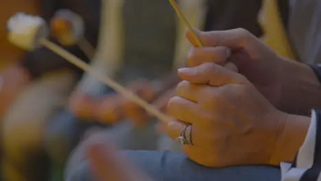 Close Up Shot of Woman's Rings On Her Hand