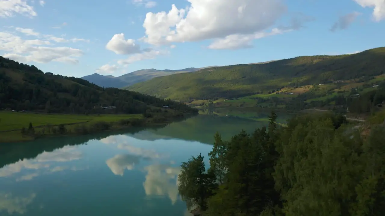 Drone Shot of Beautiful Nature Norway natural landscape aerial photography