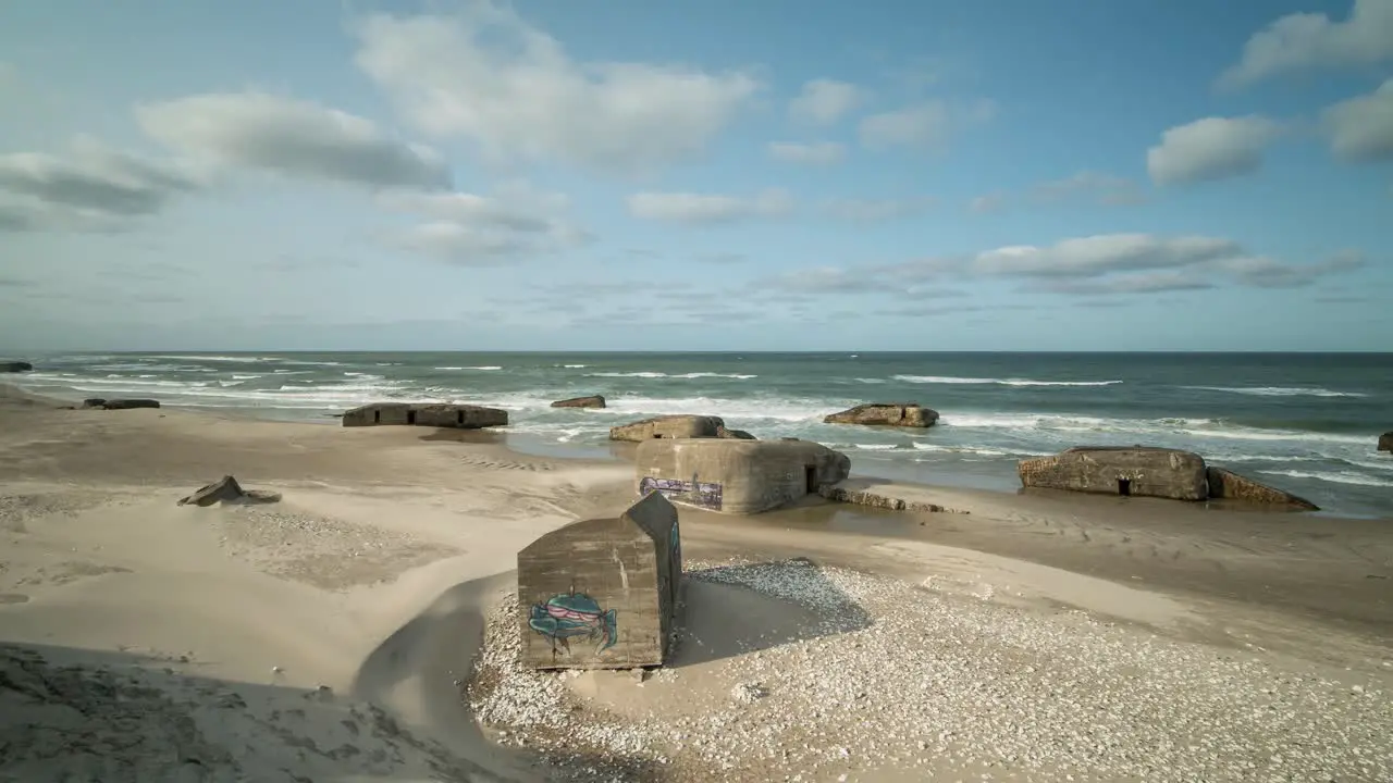 Motion lapse of the World War 2 Bunkers at Vigso Denmark