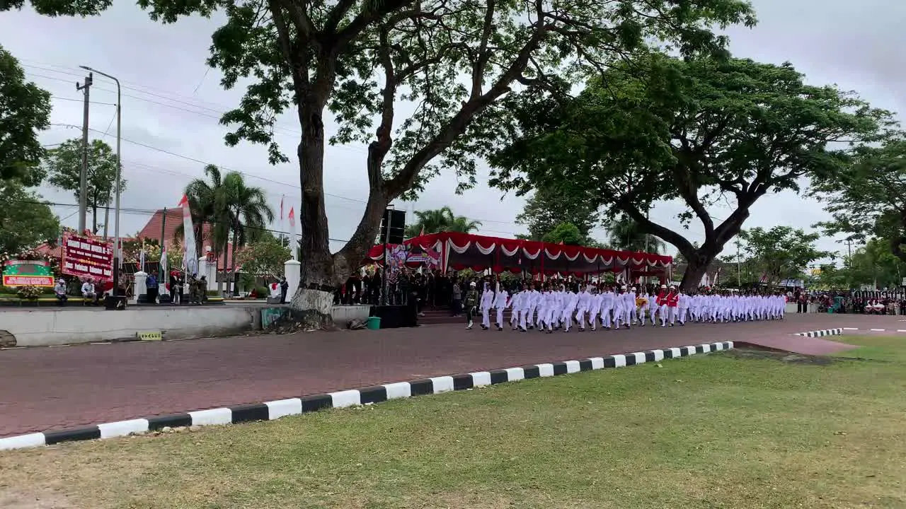 Indonesia Aug 17 2023  Paskibraka an Indonesian flag raiser during the independence day