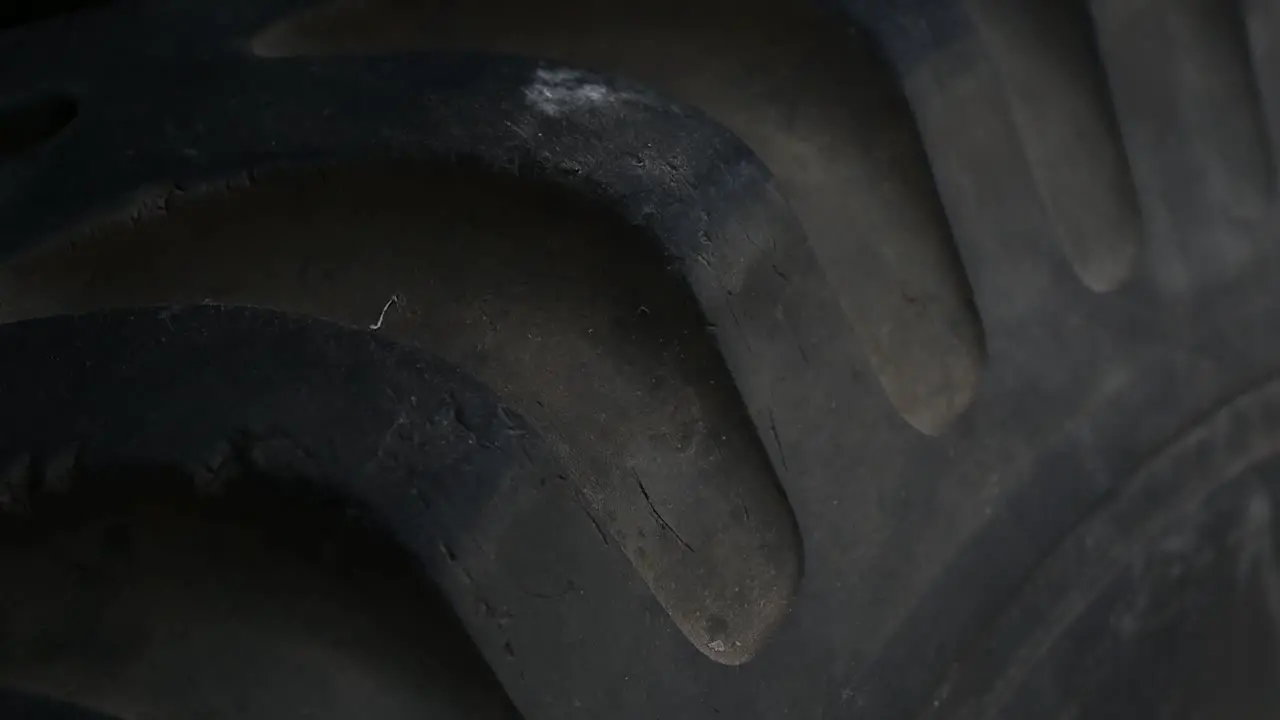 Close up view of a tanks tyre London United KIngdom