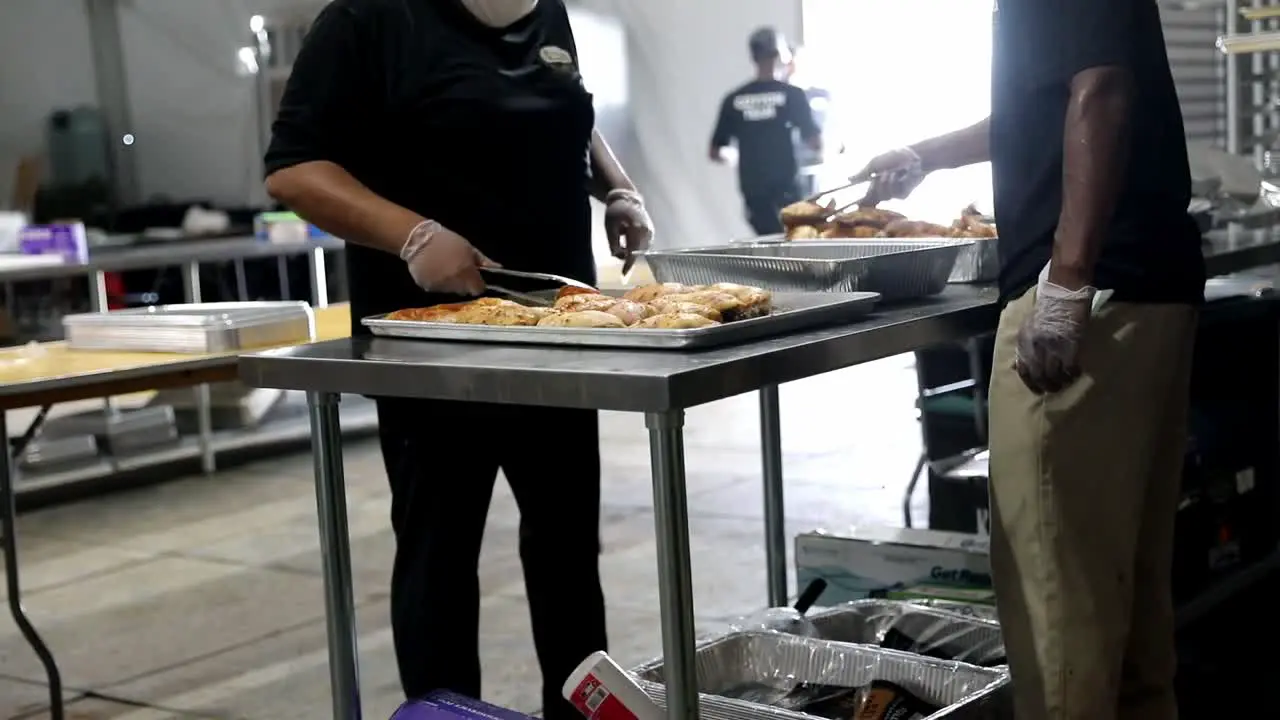 Food Preparation Part Of Operation Allies Welcome In An Industrial Kitchen Feeding Afgan Refugees At Fort Bliss New Mexico