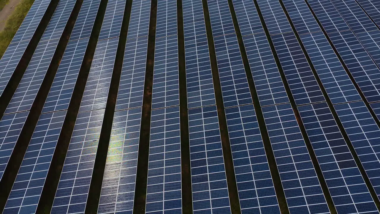 Solar panels at photovoltaic farm in Binh Thuan Vietnam alternative energy source