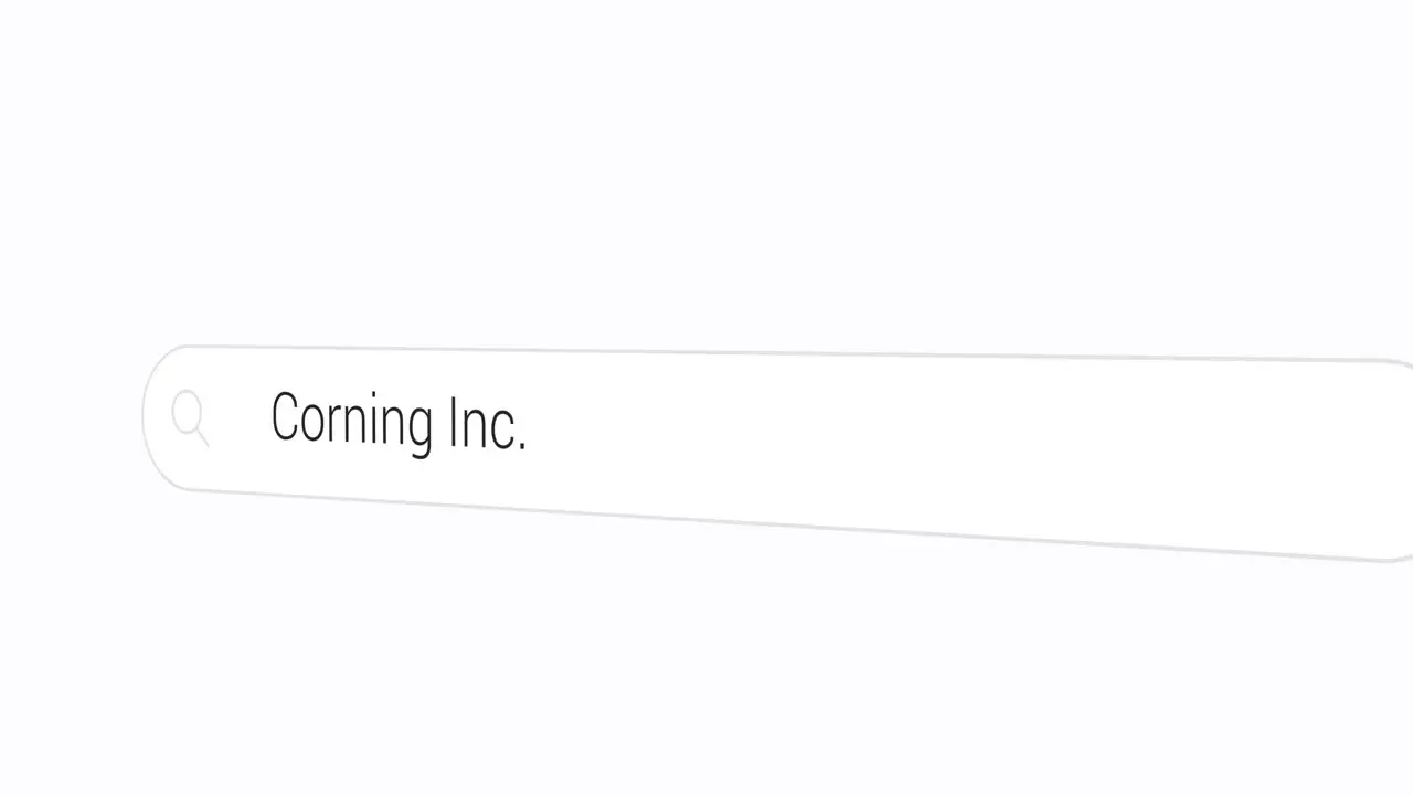 Searching Corning Inc on the Search Engine