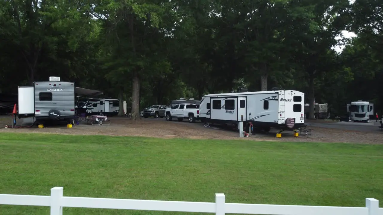 RV Camping at Camp ground in Clemmons NC